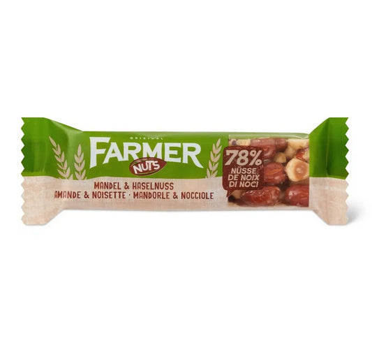 Farmer Nuts · Almond and hazelnut bars
