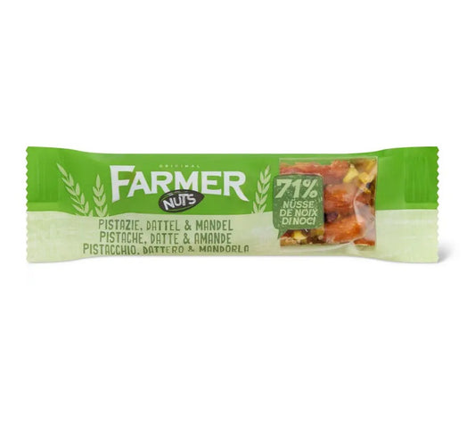 Farmer Nuts · Bar with pistachios and dates